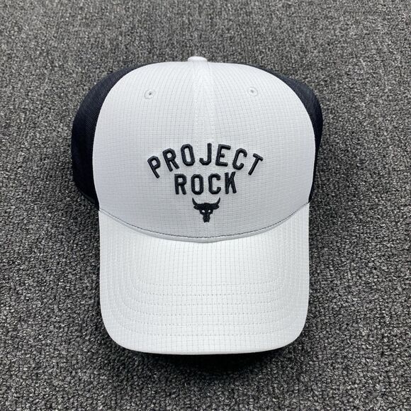 NEW Project Rock Hat Cap Snap Back Trucker Mesh Embroidered Mens OSFM Gym - Picture 1 of 5